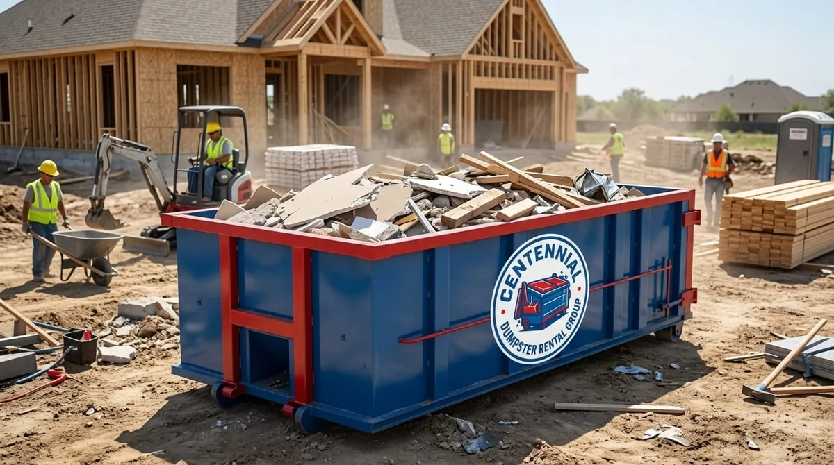 Estate cleanout dumpster in Cherry Hills Village, CO